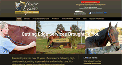 Desktop Screenshot of premierequinevetservice.com