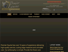 Tablet Screenshot of premierequinevetservice.com